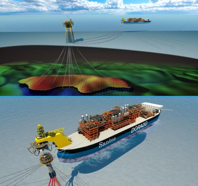 Dorado field illustration; Source: Santos