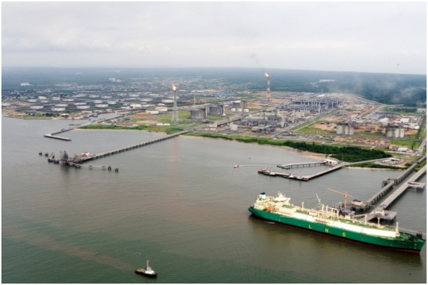 An LNG plant in Bonny, Nigeria