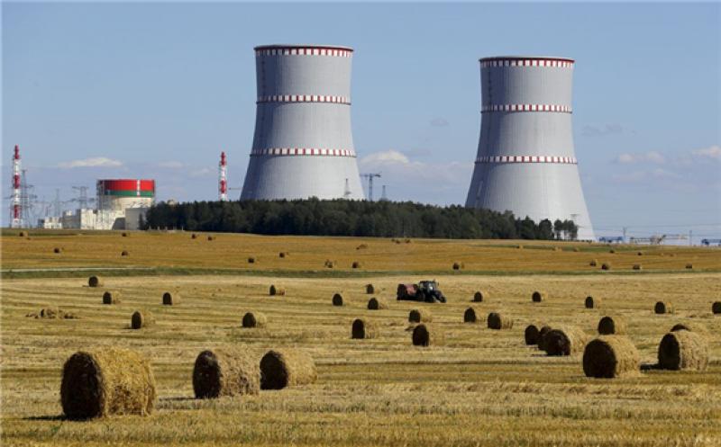 The Astravets nuclear power plant. Photographer: Sergei Grits/AP