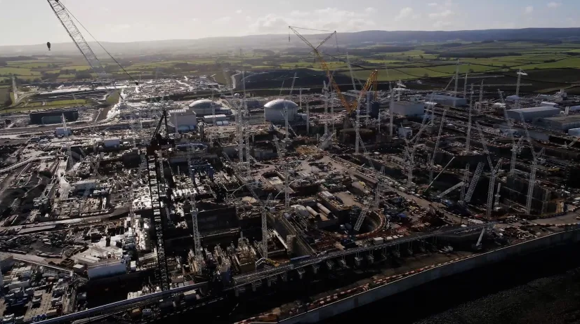 EDF Energy is currently building a new nuclear power station, Hinkley Point C, next door to B station Credit: ITV News West Country