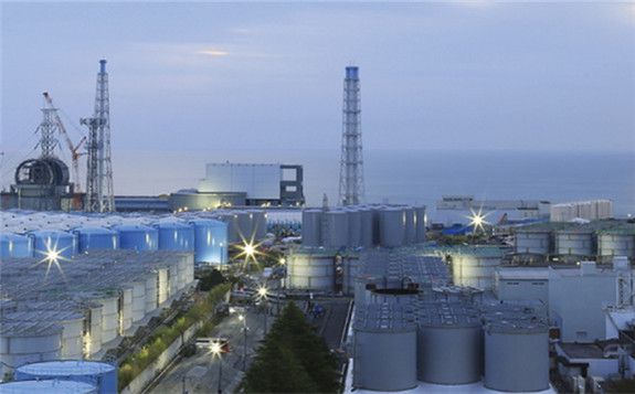 Tanks of treated water at the Fukushima Daiichi site (Image: Tepco)